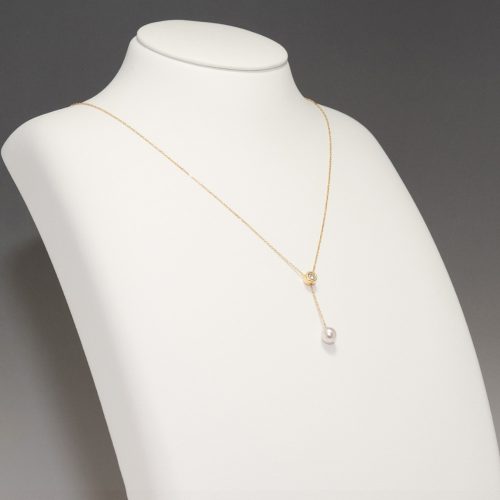 新商品 K18 パールとダイヤモンドのネックレス | Y.JEWELRY | ワイ・ジュエリー